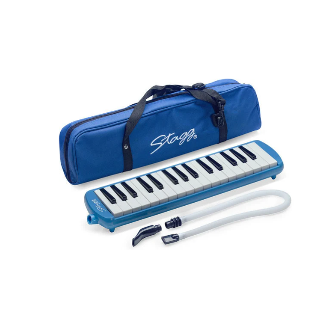 Stagg Melodica Melosta37 Bleu + Housse