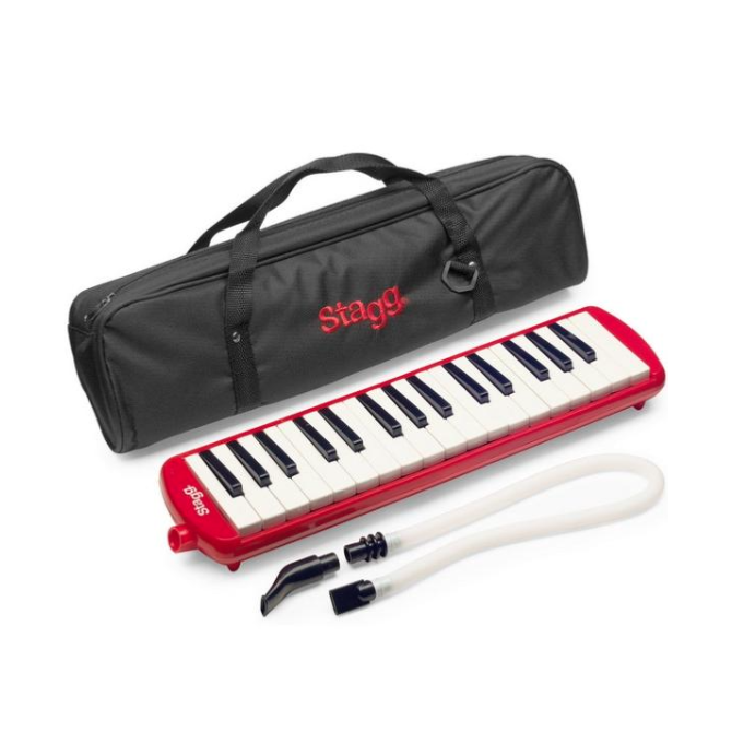 Stagg Melodica37 Rouge + Housse