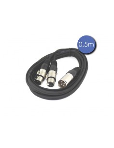 Cable adaptateur en Y XLR 3...