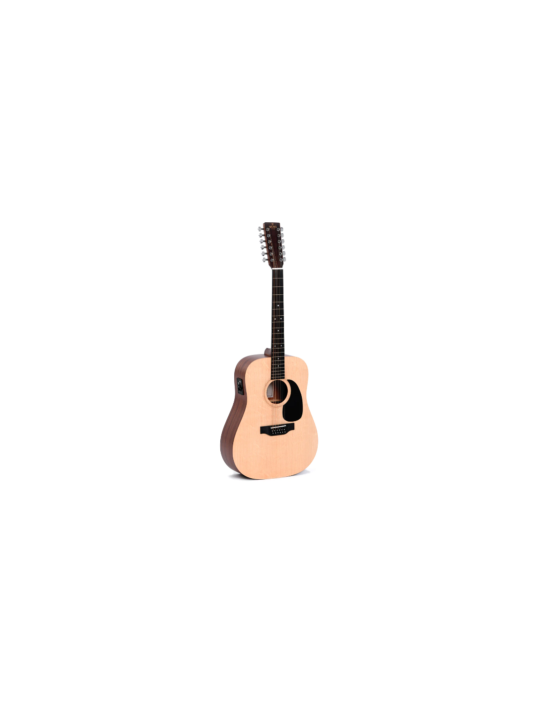 Sigma Guitare Folk Électro-Acoustique 12 Cordes DM12E+