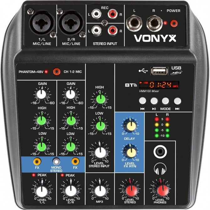 Vonyx Table de Mixage USB VMM100
