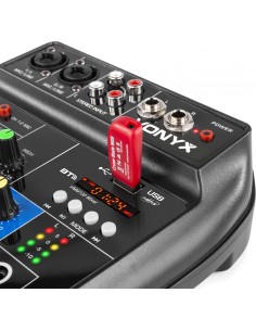 Vonyx STM500BT - Table de Mixage 2 canaux, USB/MP3/BT