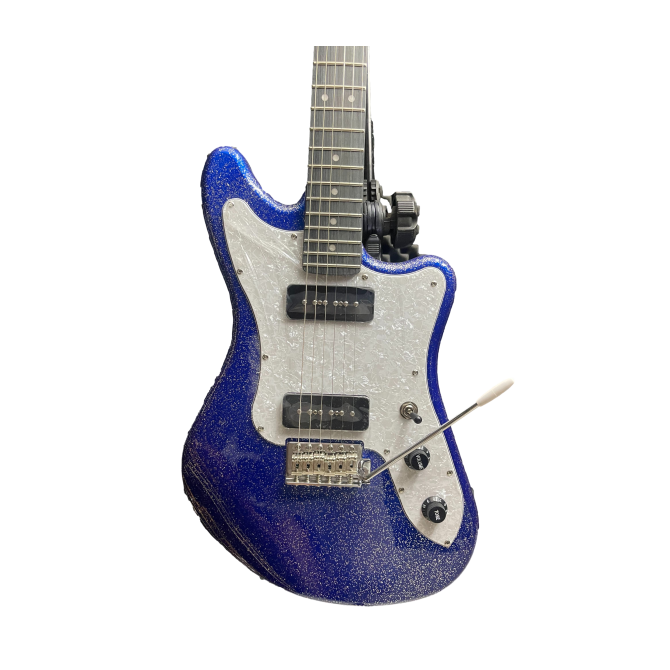 Eko Camaro Vintage Reissue 2-P90 Blue...