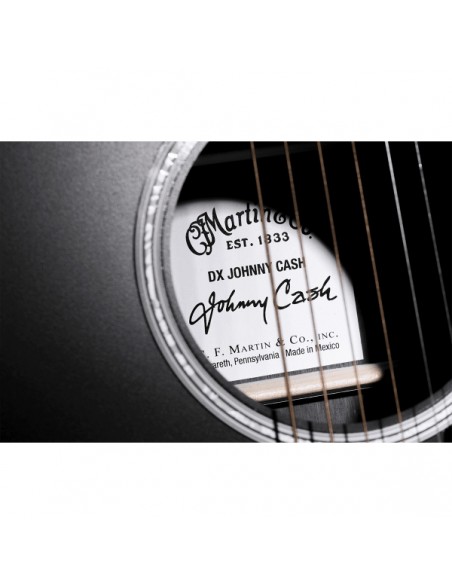 Martin Dx Signature Johnny Cash  Matt Black