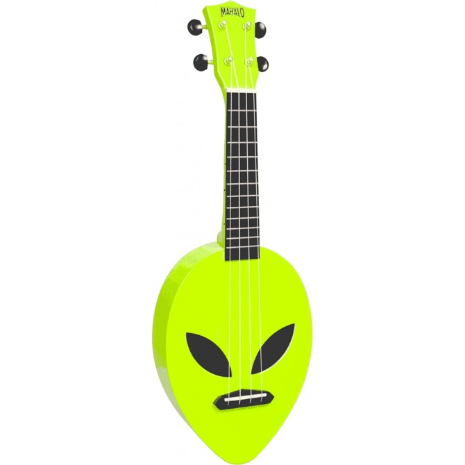 Mahalo Ukulele Alien  Neon Green