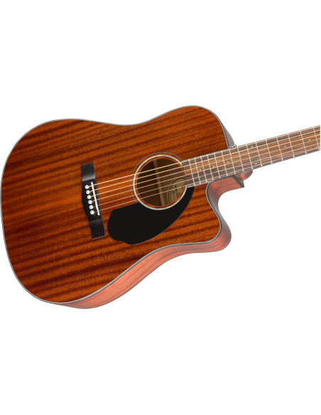 Fender CD-60SCE All-Mahogany Cutaway Dreadnought with Electronics 2020 Natural