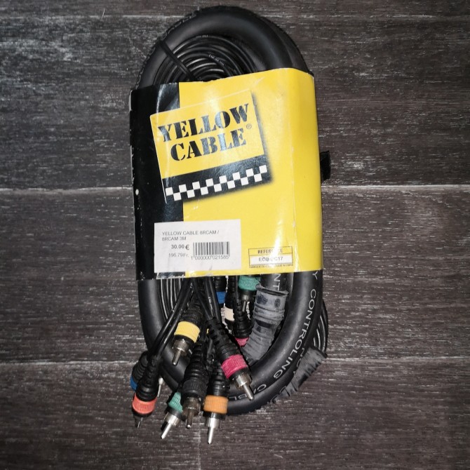 Yellow Cable Multipaire 2x8 RCA/RCA 5M√®tre