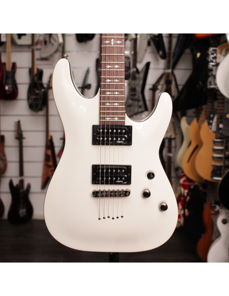 Schecter Omen-6 Vintage White Diamond Series