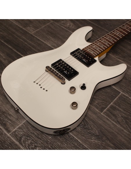 Schecter Omen-6 Vintage White Diamond Series