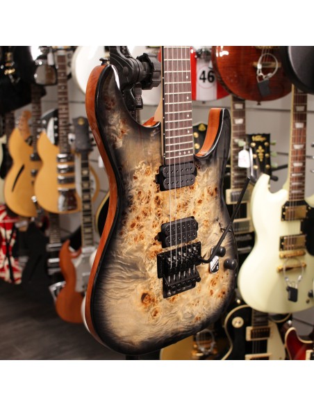 Schecter C-6 FR PRO Charcoal Burst