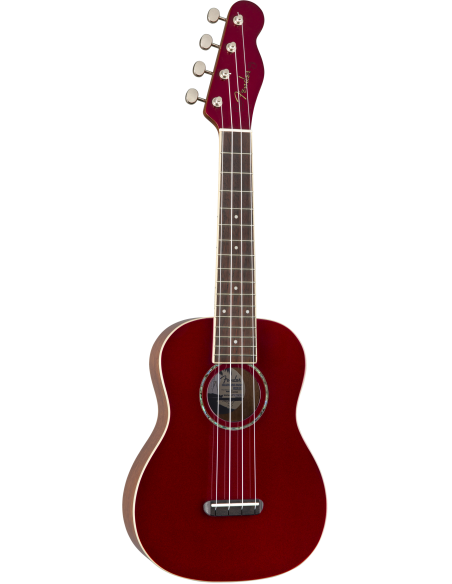 Fender Zuma Classic Concert Ukulele 2020 Candy Apple Red