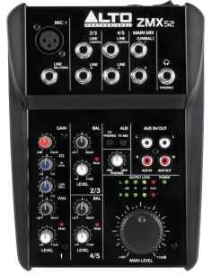 Alto Professional Zephyr ZMX52 5-Channel 2-Bus Analog Mixer 2