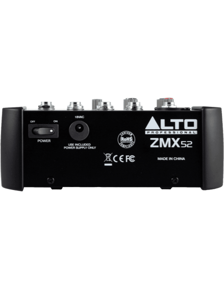 Alto Professional Zephyr ZMX52 5-Channel 2-Bus Analog Mixer