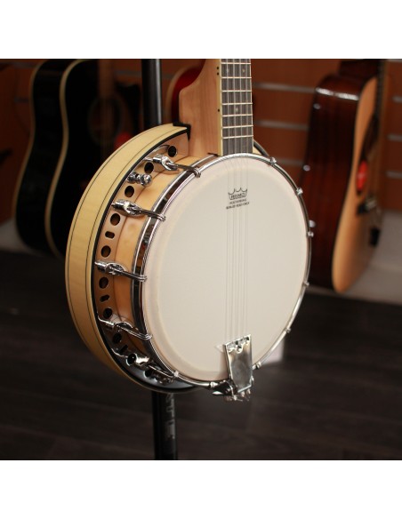 Pilgrim VPUB6 Performer Resonator Ukulele Banjo Natural