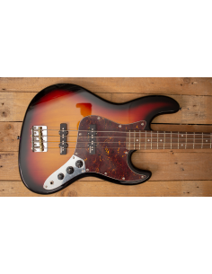 Vintage V96 Reissued Series Jazz Bass Sunburst 2