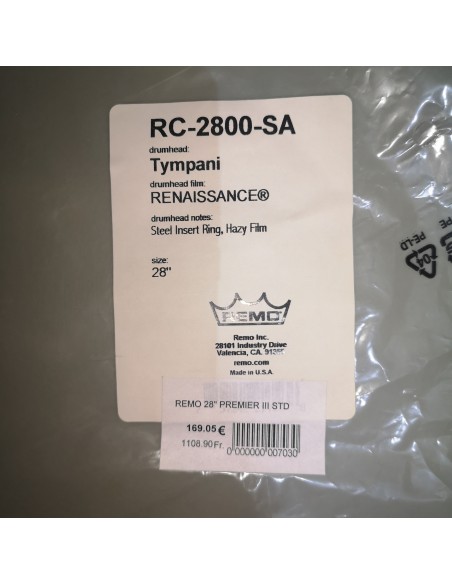 Remo  RC-2800-SA Tympani Renaissance 28"
