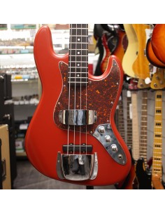 Lag Custom Jazz Bass Red
