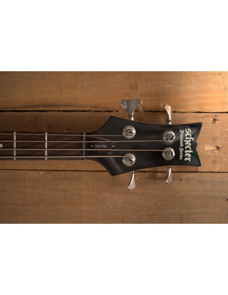 Schecter Stiletto Stage-4 Active 4-String Bass Gloss Black Left/Gaucher