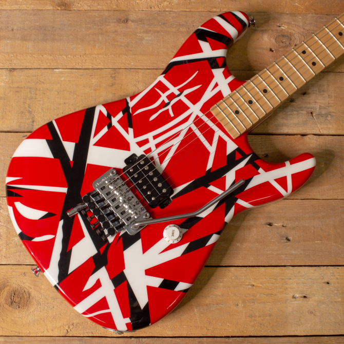 Charvel EVH Eddie Van Halen Art Series Signature 2006 Red/Black/White Striped