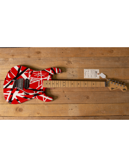 Charvel EVH Eddie Van Halen Art Series Signature 2006 Red/Black/White Striped