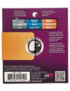 Elixir Nanoweb 80/20 Bronze  - Light (12-53)  pour guitare acoustique folk 2