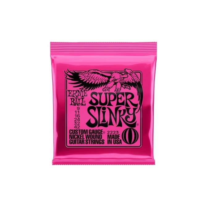 Ernie Ball 2223 Super Slinky Electric Guitar Strings, .009 - .042