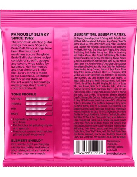 Ernie Ball 2223 Super Slinky Electric Guitar Strings, .009 - .042