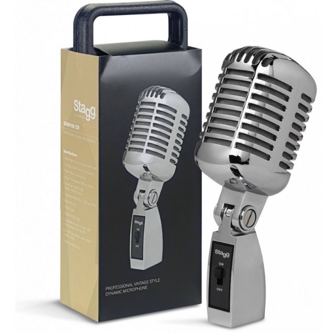 Stagg SDM100-CR 50's Style Dynamic Microphone