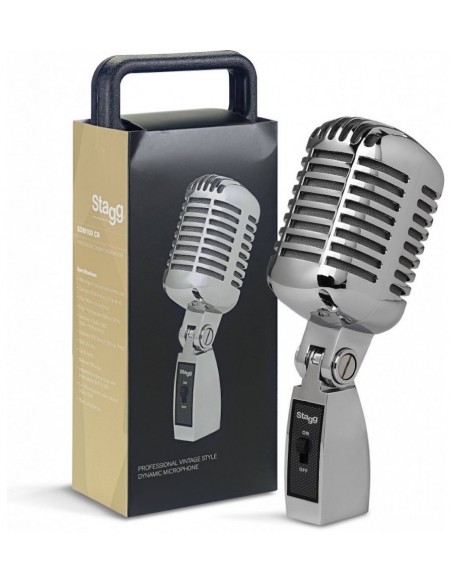 Stagg SDM100-CR 50's Style Dynamic Microphone