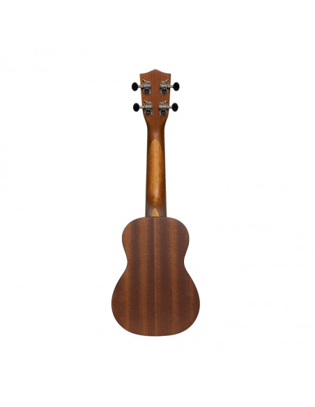 Stagg US-Tiki EH Ukulélé Soprano Acajou + housse