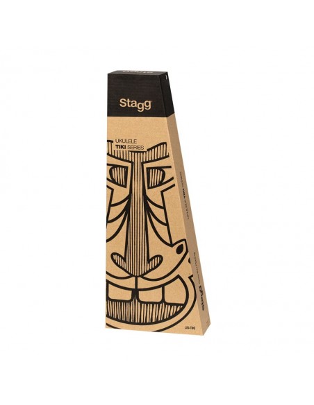 Stagg US-Tiki EH Ukulélé Soprano Acajou + housse