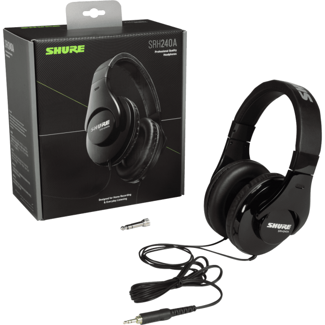 Shure SRH240A Closed-Back Headphones