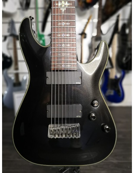 Schecter Damien Elite-8 8-String 2010s Noir Metal