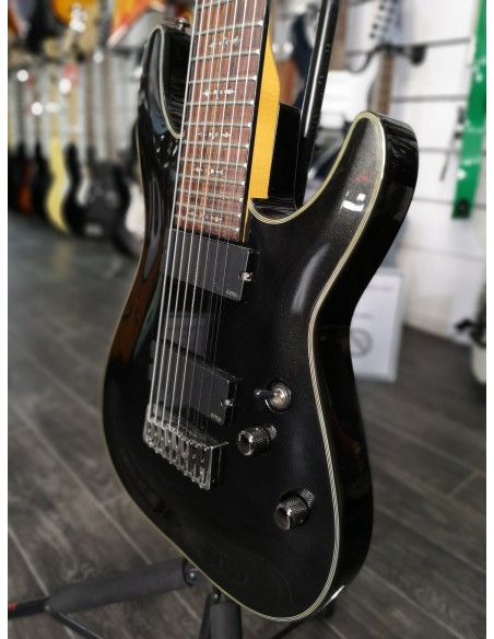 Schecter Damien Elite-8 8-String 2010s Noir Metal