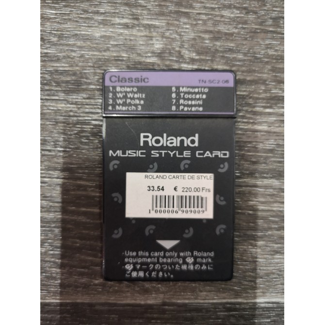 Roland Classic TN-SC2-06 Music Style Card