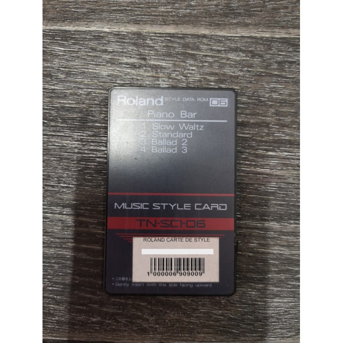 Roland TN-SC1-06 Piano Bar Music Style Card