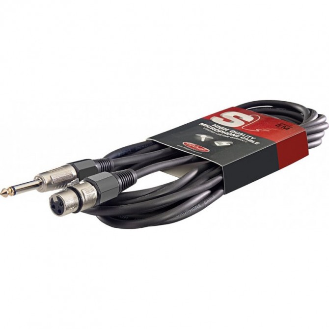 STAGG Cable 6M Micro XLR F-Jack M